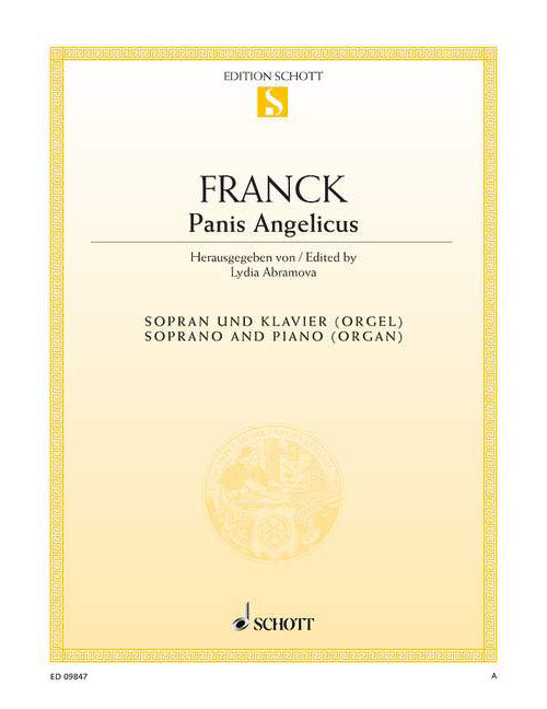 Schott Franck - Panis Angelicus La Majeur - Soprano et Piano (orgue)