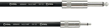 MODULAR PATCH CABLE JACK MINIJACK MONO 3 M