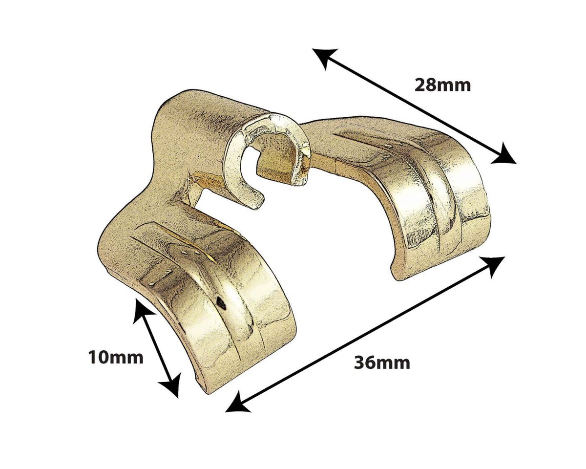 Gancio Per Cerchio In Legno Dorato 10mm / Grancassa (X1)