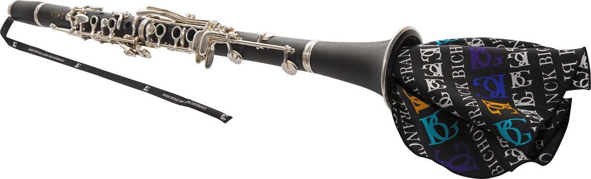 Farbiger Seidenwischer für Klarinette in B oder Altsaxofon