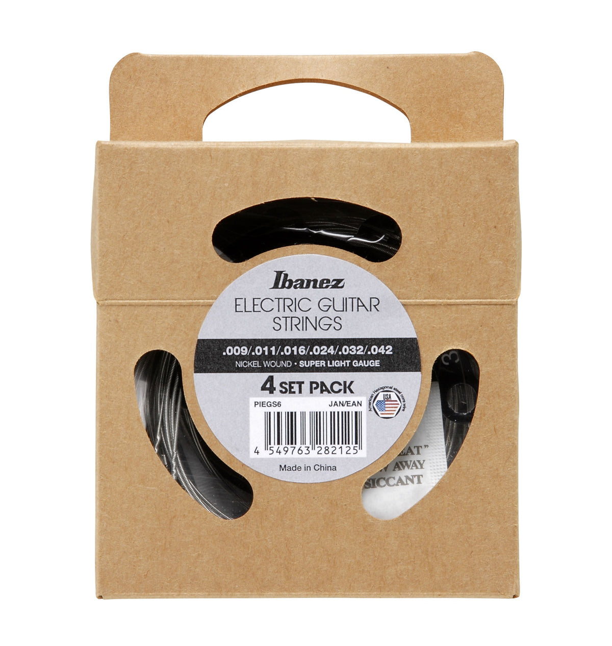 PIEGS6 Nickel Wound Super Light 9-42 Pack de 4
