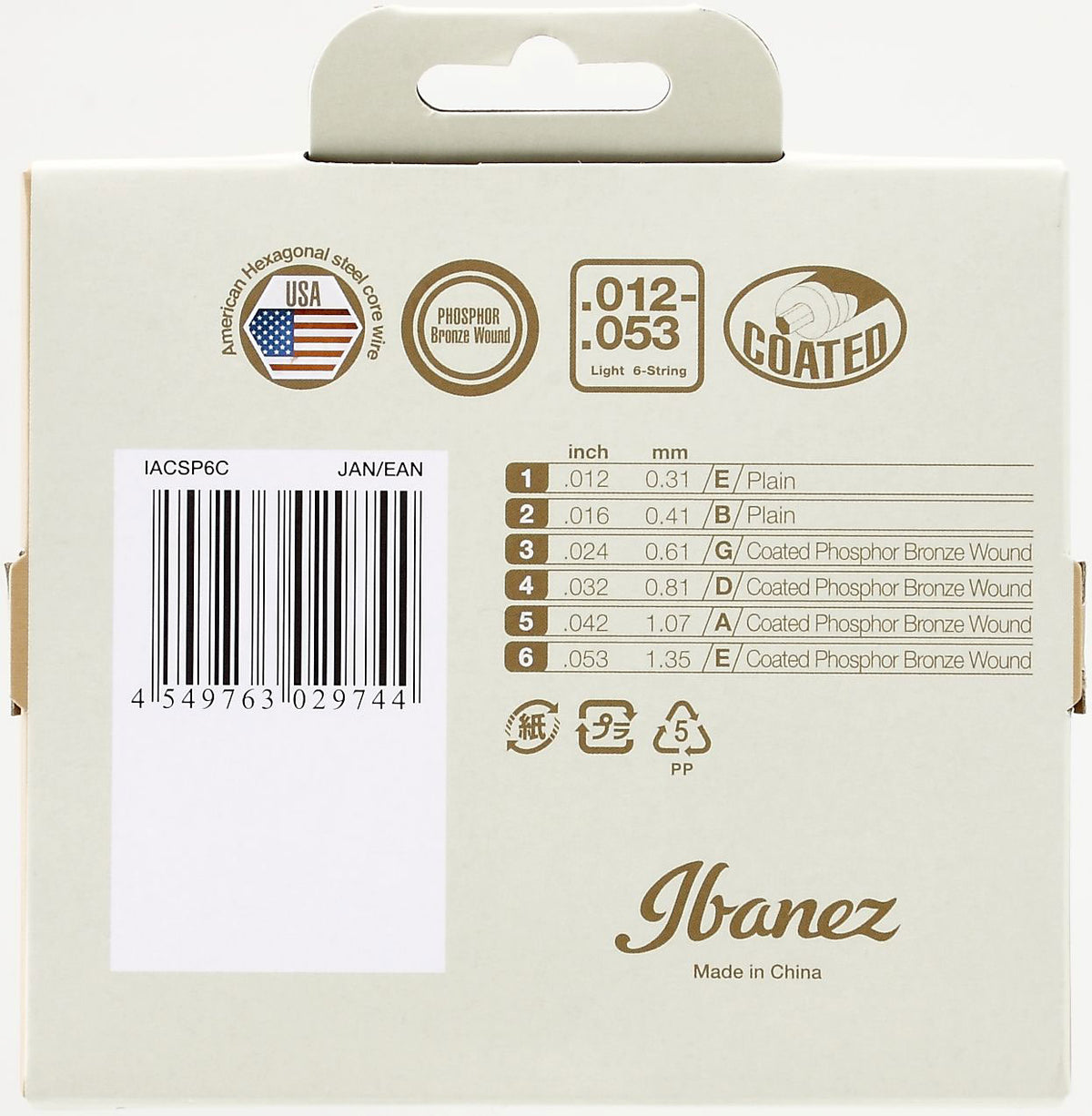 IACSP6c Phosphor Bronze Wound Light 12-53