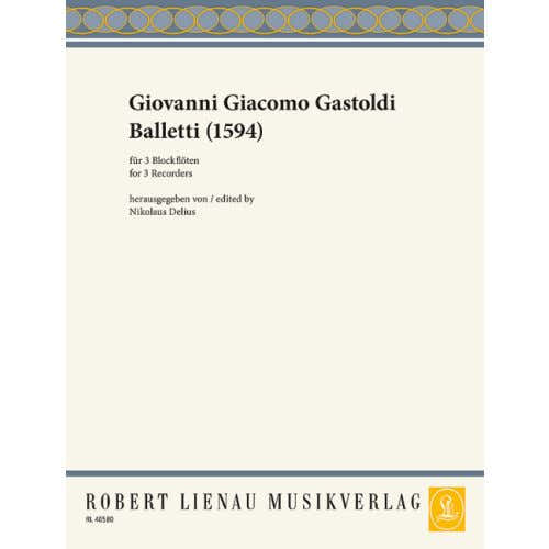 Gastoldi Giovanni Giacomo - Balletti (1594) - 3 flutes à bec