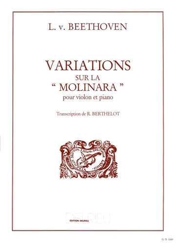 Beethoven L.van - Variations Sur La Molinara - Violon
