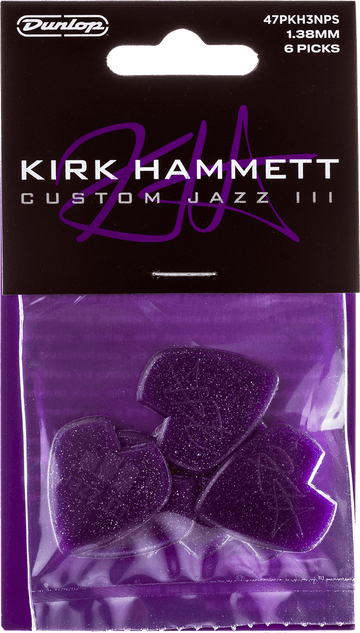 6 x 1,38mm Kirk Hammet Purple Sparkle Jazz