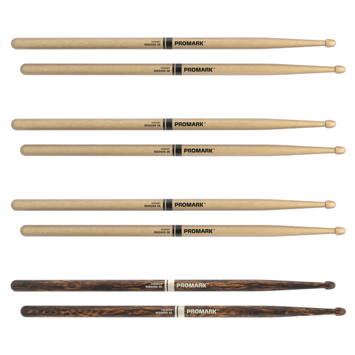 RBH595AW-4pfg Rebound 5B Firegrain Hickory Olive Acorn 4 Paires