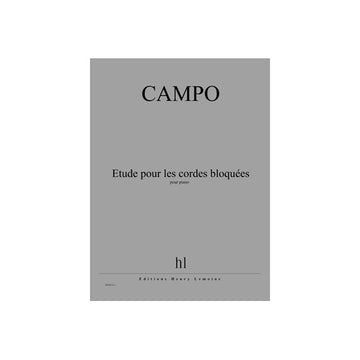 Campo - Etude Pour Les Cordes Bloquées - Piano