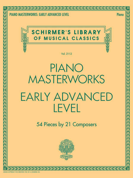 Piano Masterworks - Early Advanced Level