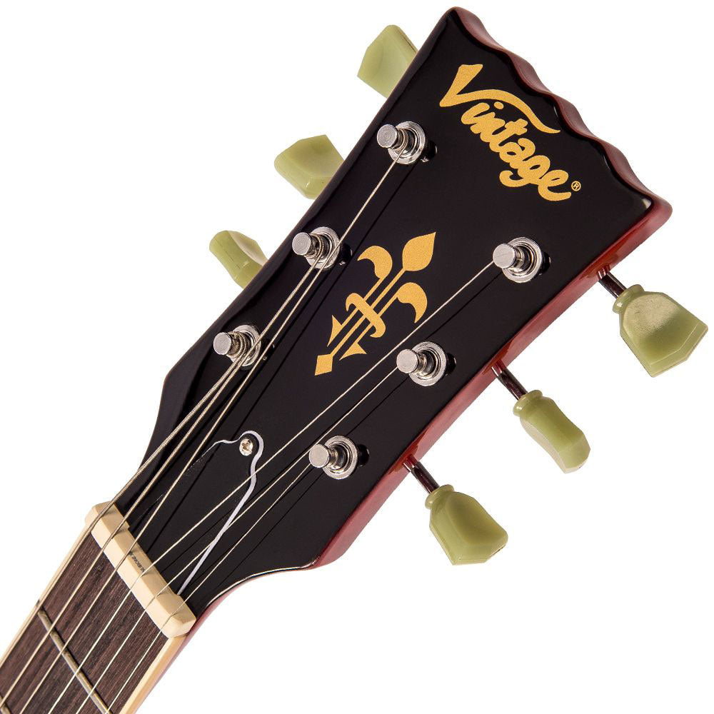 V100Twr Flamed Maple Thru Wine Red