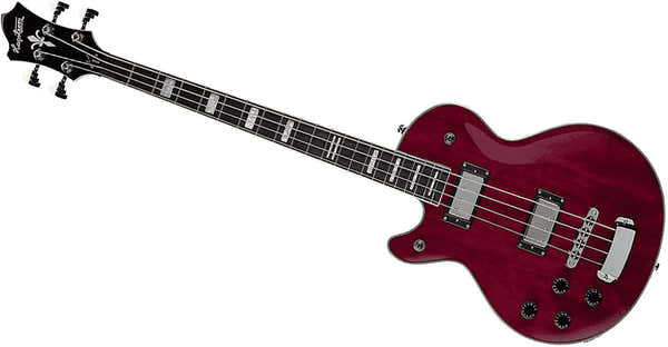 Hagstrom Linkshaender Swede Bass Cherry Red