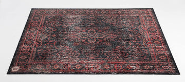 VPCLB-BLR Tappeto Vintage Persian Club Series 1.63 X 1.42M Antiscivolo Nero Rosso