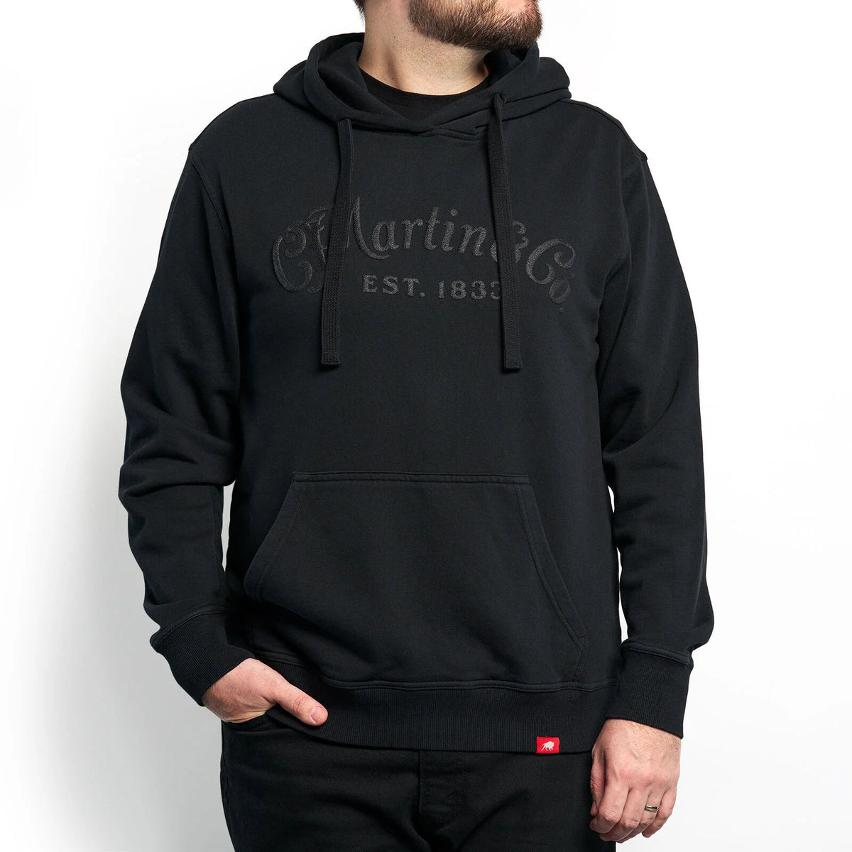 Sweat à capuche Tone-on-Tone Noir M