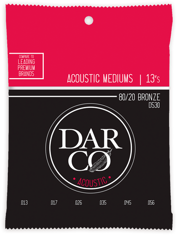 ACOUSTIC STRINGS 80/20 BRONZE DARCO ACOUSTIC MEDIUM SET 80/20