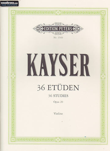 Kayser - Etudes Op.20 Pour Violon