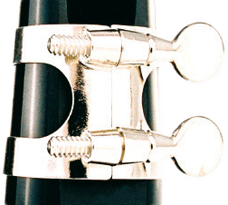 334N - Altsaxophon-Ligatur Metall Vernickelt