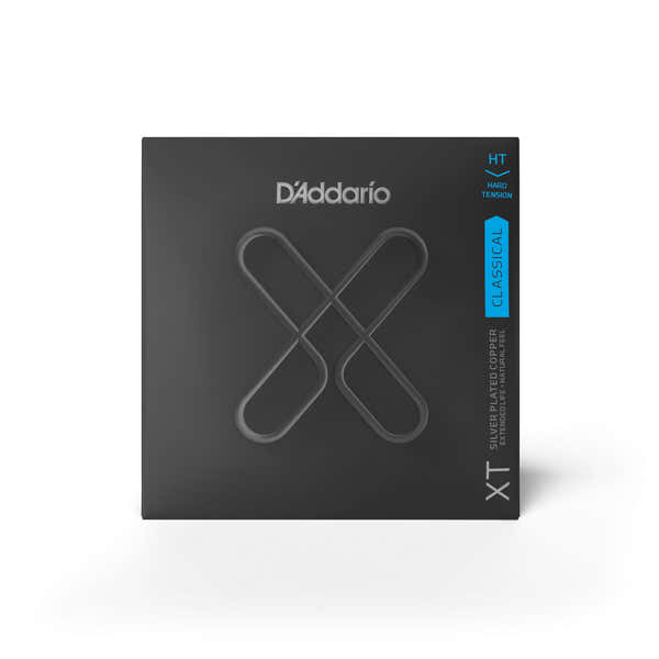 D'ADDARIO CLASSICAL SILVER PLATED COPPER XT HARD TENSION