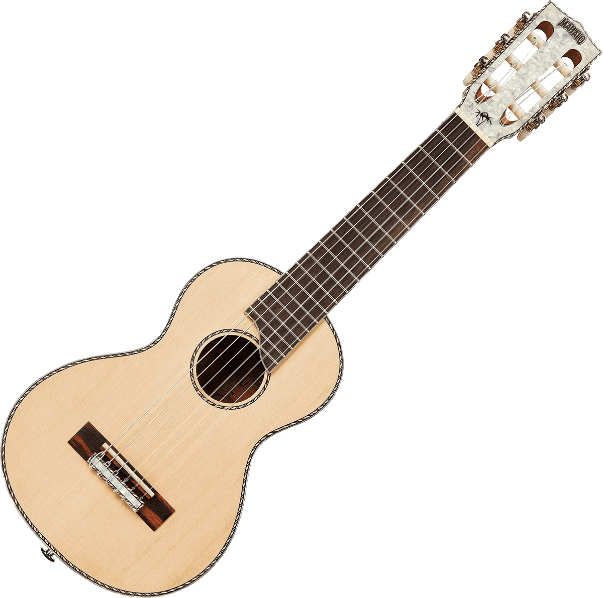 Guitalele Naturel Tête Perlée + Housse