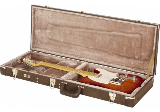 Étui Électrique Vintage Brown en Bois Deluxe - GW