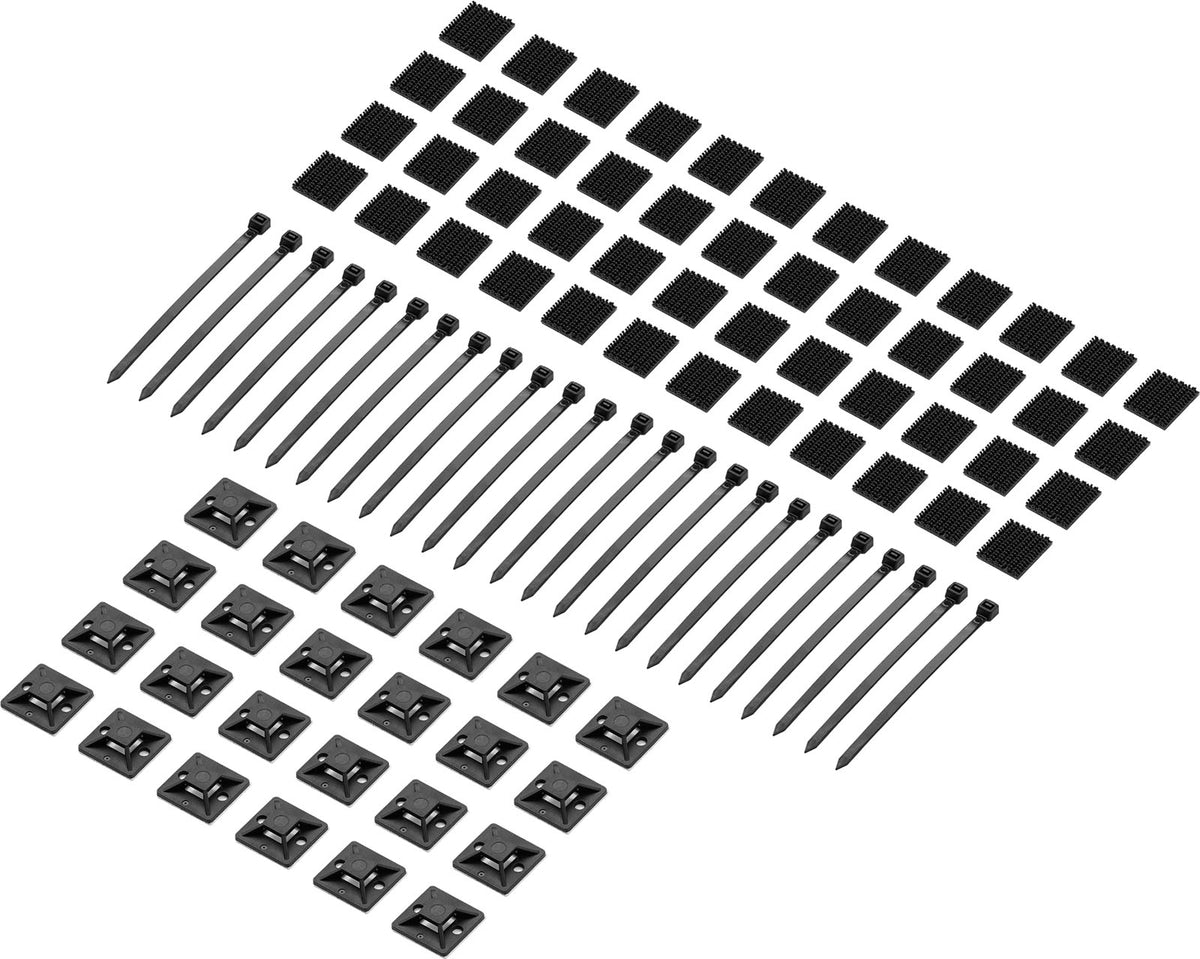 Pack zip-ties, double-faces et accroches