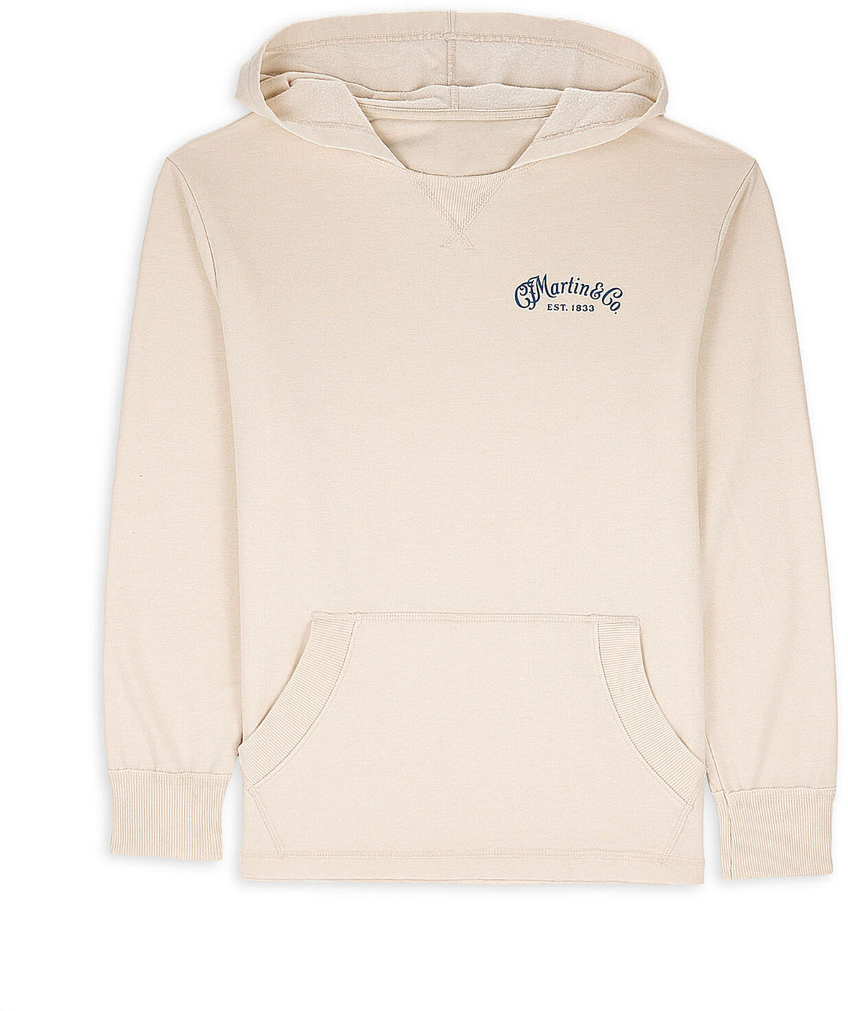 Felpa con Cappuccio Lavaggio Vintage Naturale XL
