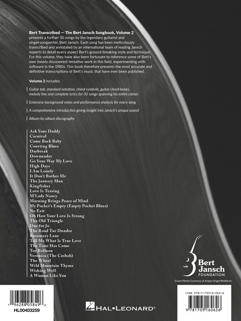The Bert Jansch Songbook Vol.2 Guitare