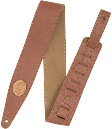 LEATHER STRAP WITH COLORED SUEDE BACK 6,35 CM - TAN-SAND