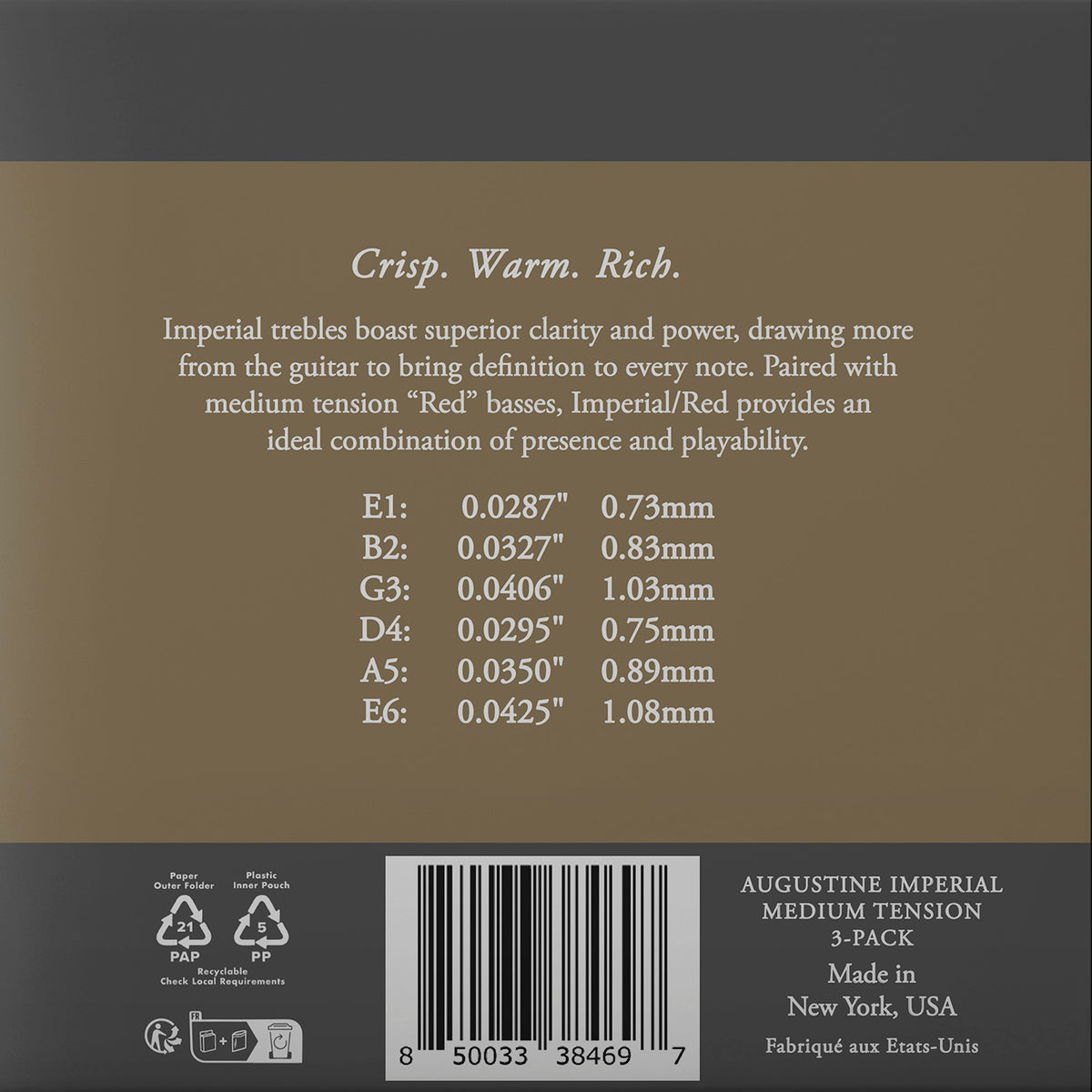 Imperial Rot normale Spannung 3er-Pack