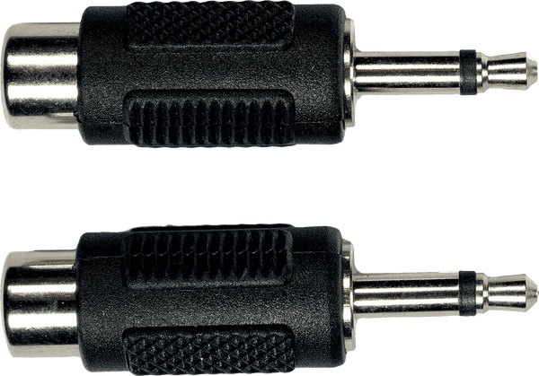 AD16 FEMALE RCA TO MALE 1/8 PHONE JACK - 2 PCS