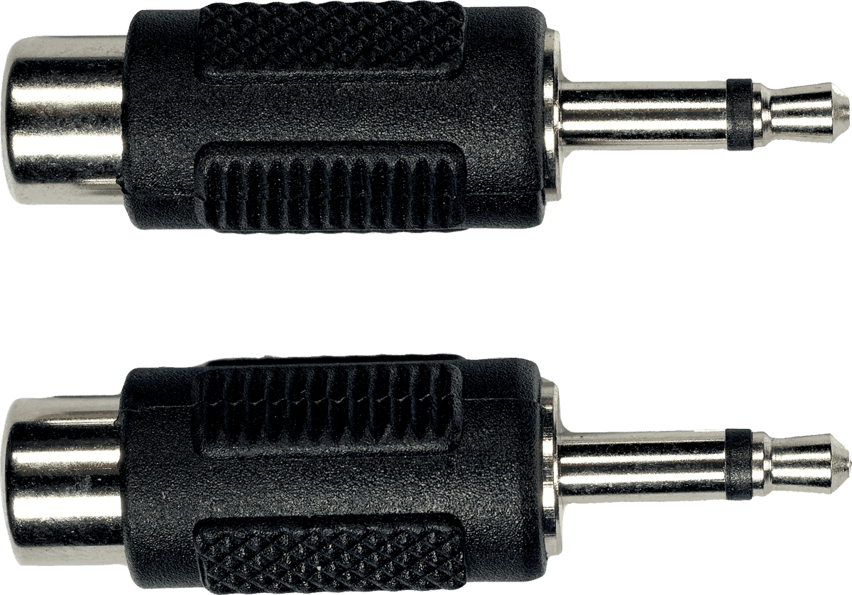 Adaptateur RCA Fem. Jack M Male 3.15 MM - Lot de 2