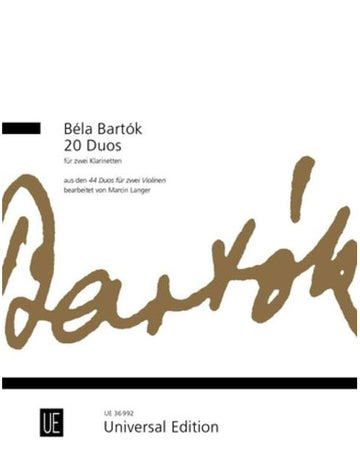 Bartók - 20 Duos - 2 Clarinettes