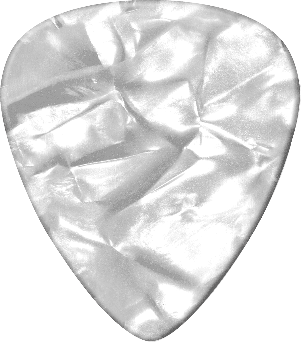 12 x Heavy Celluloid White Perloid