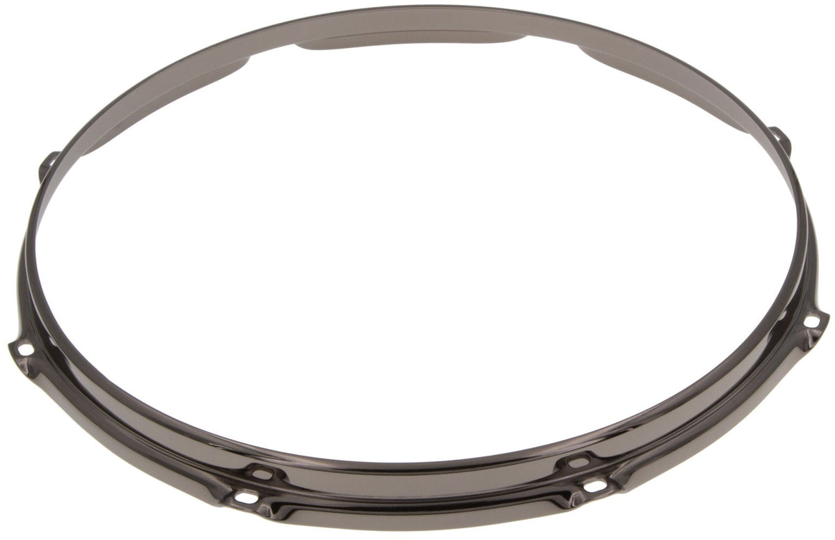 HS23-14-8BK - 14" Spannreifen 8-Loch Schwarze S-Stil dreifache Flansch 2.3mm