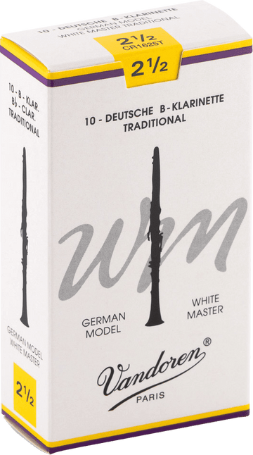 ANCHE CLARINETTE 10 ANCHES WHITE MAST TRAD 2,5