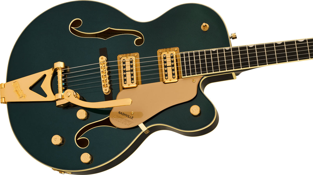 Synchromatic Nashville Hollowbody Single-Cut mit Bigsby EBO Cadillac-Grün