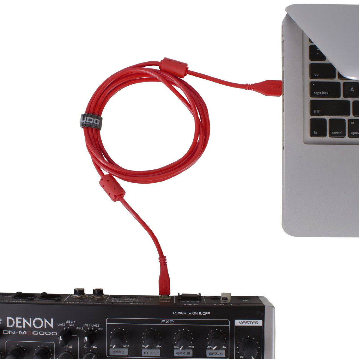 U 95001 RD - Câble USB 2.0 A-B Rouge Droit 1m