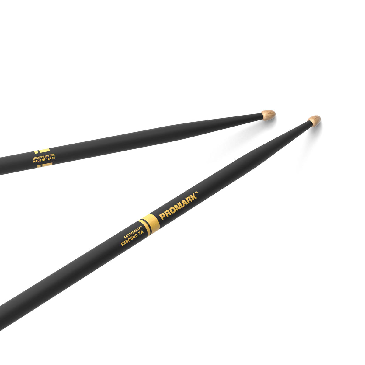 Promark REBOUND 7A ACTIVEGRIP HICKORY ACORN WOOD TIP