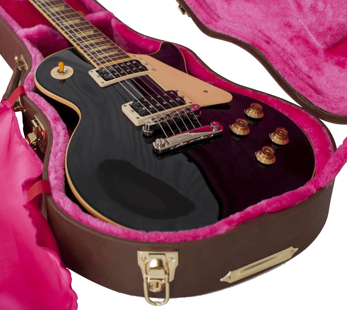 Étui Les Paul Brown en Bois Deluxe - GW