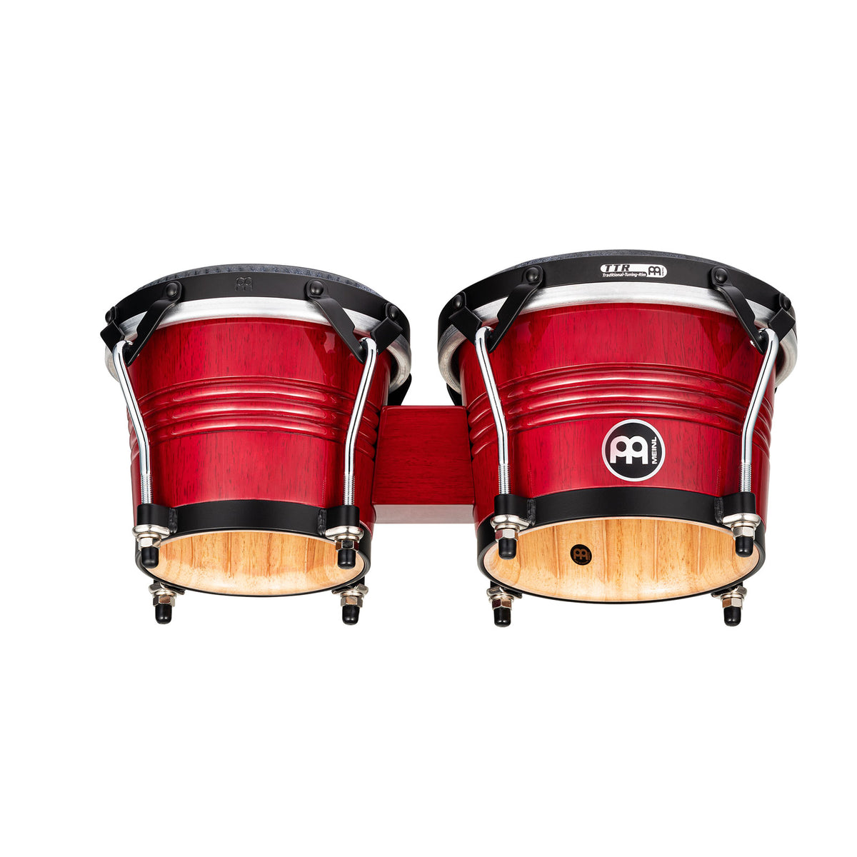 WBTR300WR - Marathon Traditional Bongo 6 3/4" Macho & 8" Hembra - Wine Red