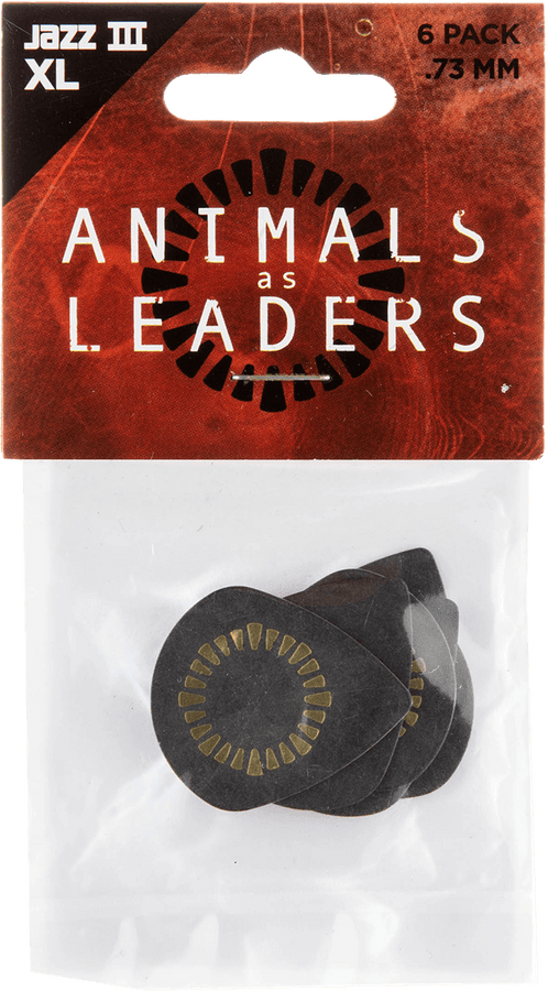 6 x 0,73mm Animal As Leaders Tortex Jazz III XL Schwarz