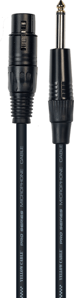 Yellow Cable Cordon Jack XLR Fem. 10 M