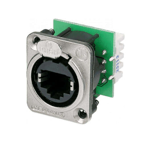 Neutrik Connecteurs Donnees Ethercon Embases CAT5e Format D. Nickel