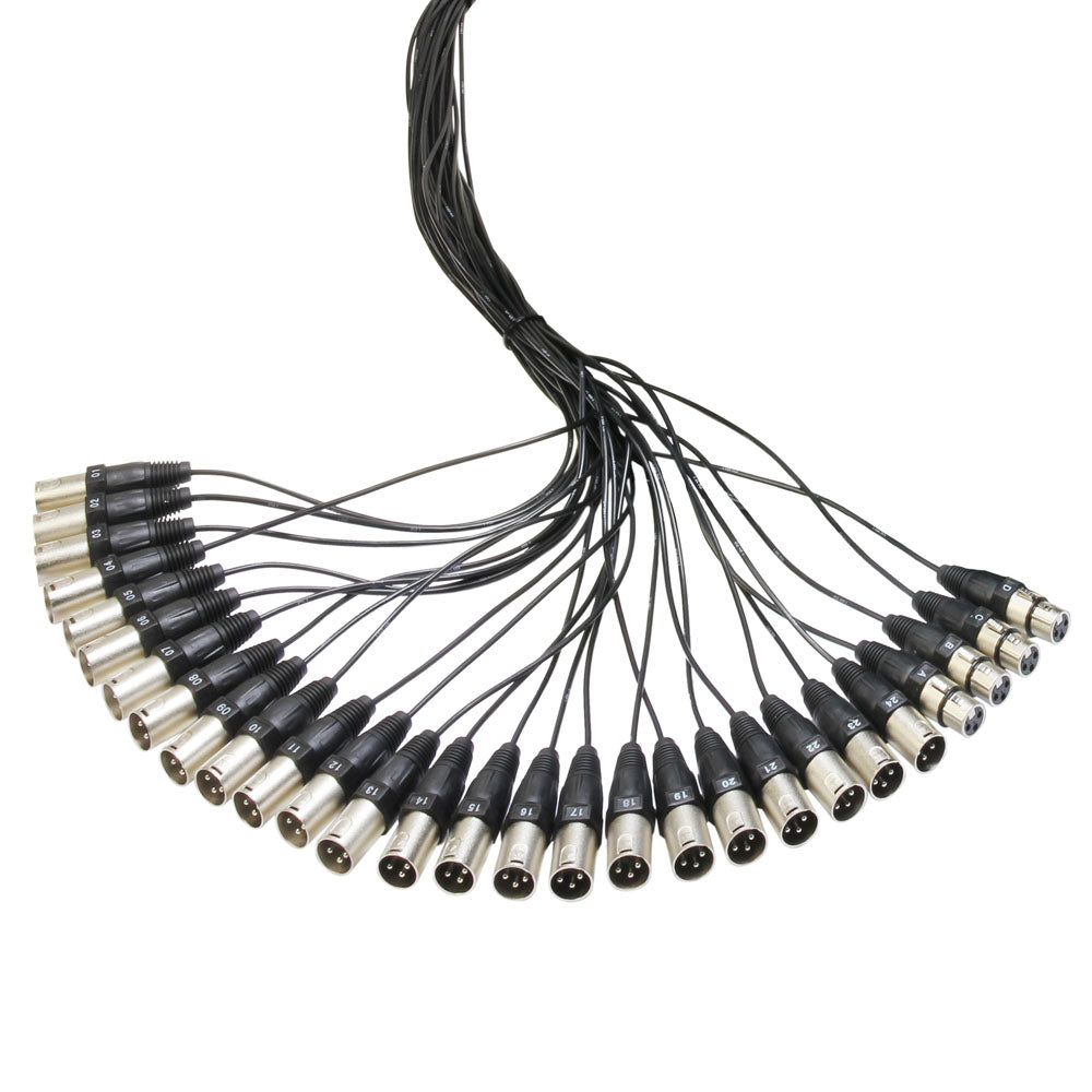 K28C30 - Cable Multipaire avec Boitier de Scene 24/4 - 30 M