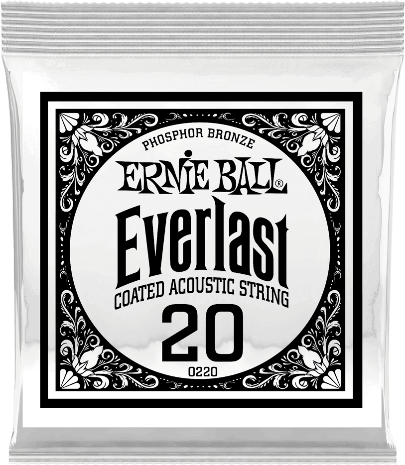 .020 EVERLAST COATED PHOSPHOR BRONZE ACOUSTIC GUITAR STRINGS