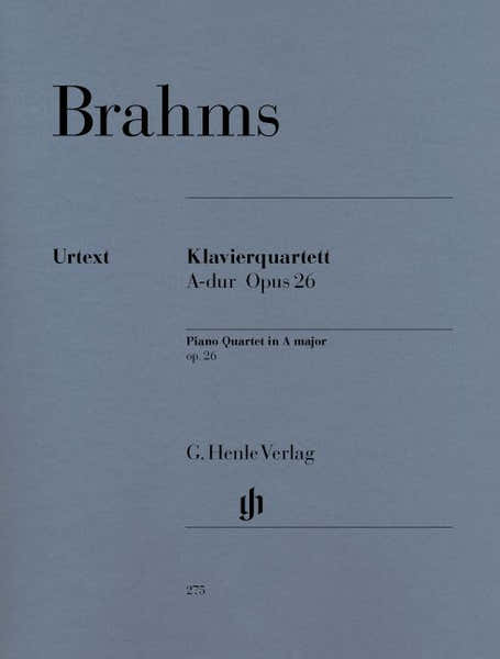 Brahms J. - Piano Quartet A Major Op. 26