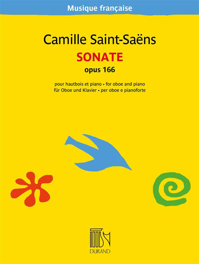 Durand Camille SAINT-saens - Sonate Opus 166 - Hautbois et Piano
