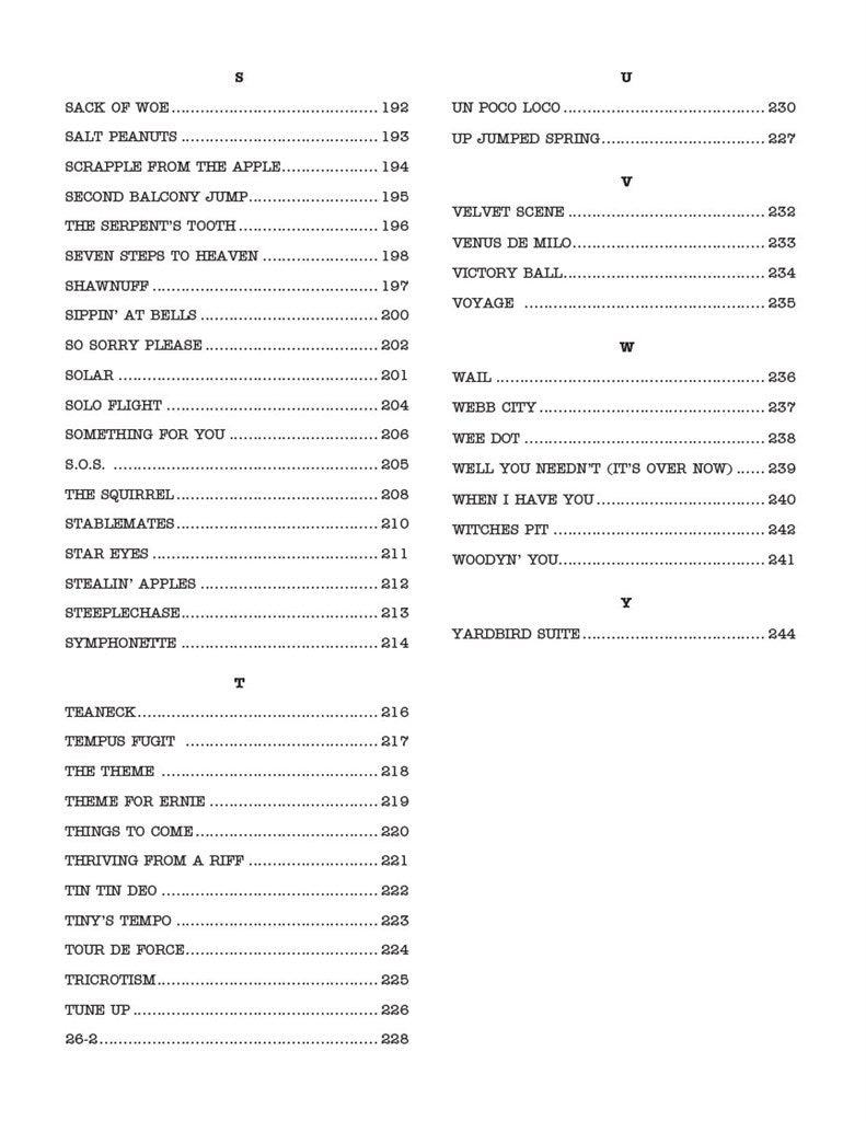 The Real Bebop Book - C Instruments