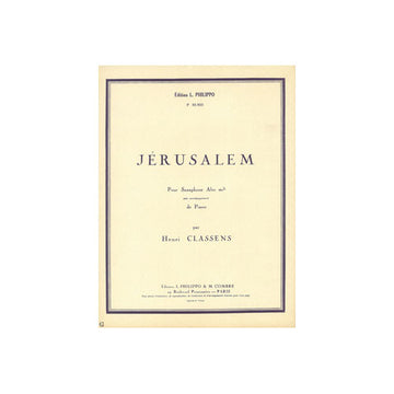 Classens - Jérusalem - Saxophone et Piano