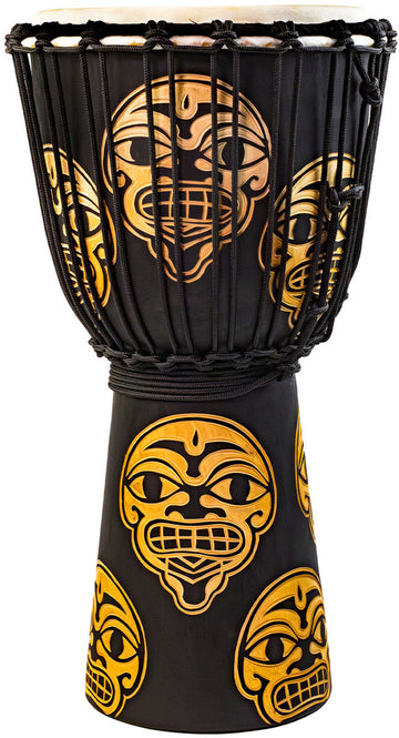 Djembe Street Series Geschnitzter Wächter 8" Tssdj-Stw
