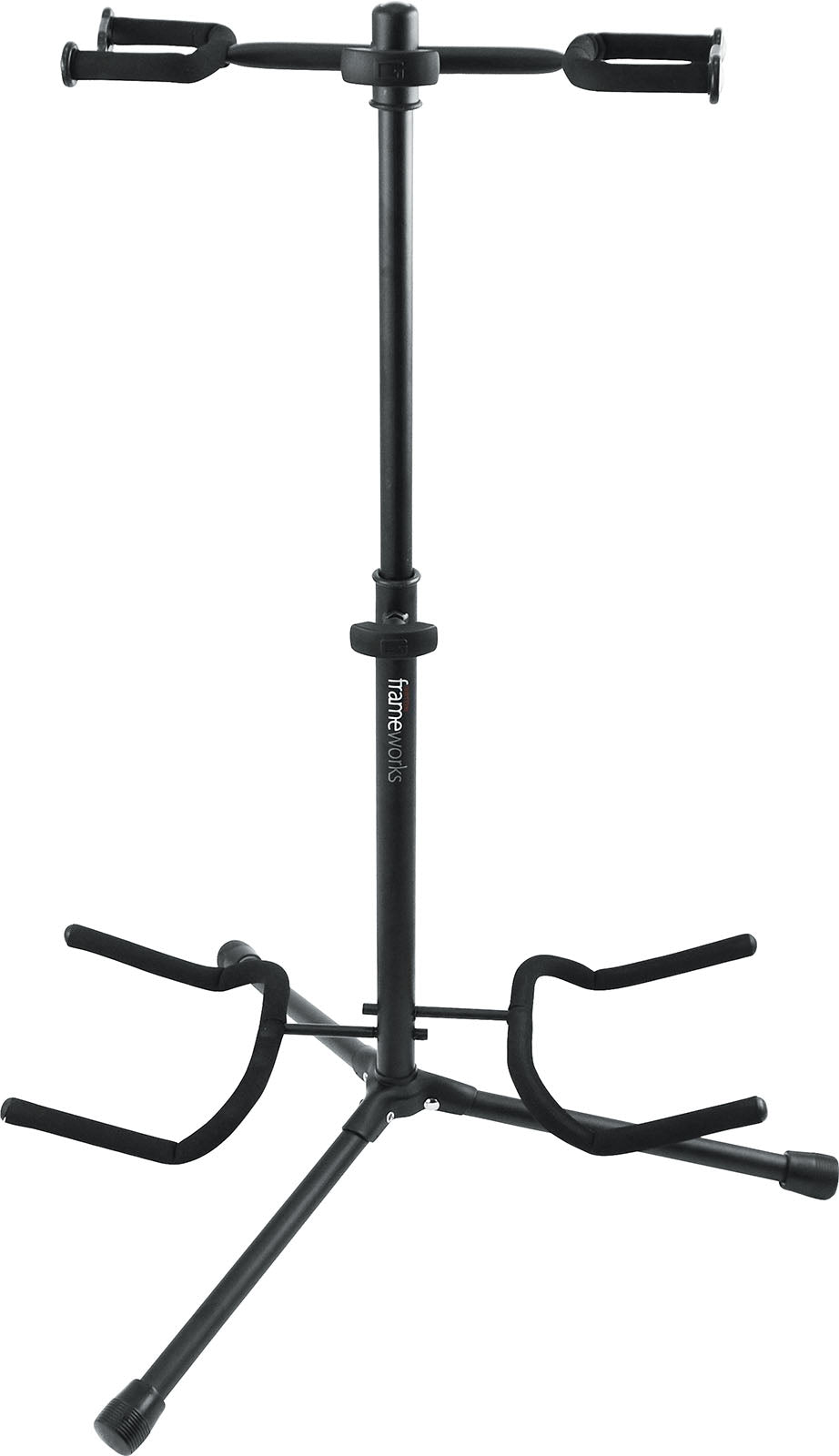 Stand double pour guitare protection caoutchouc