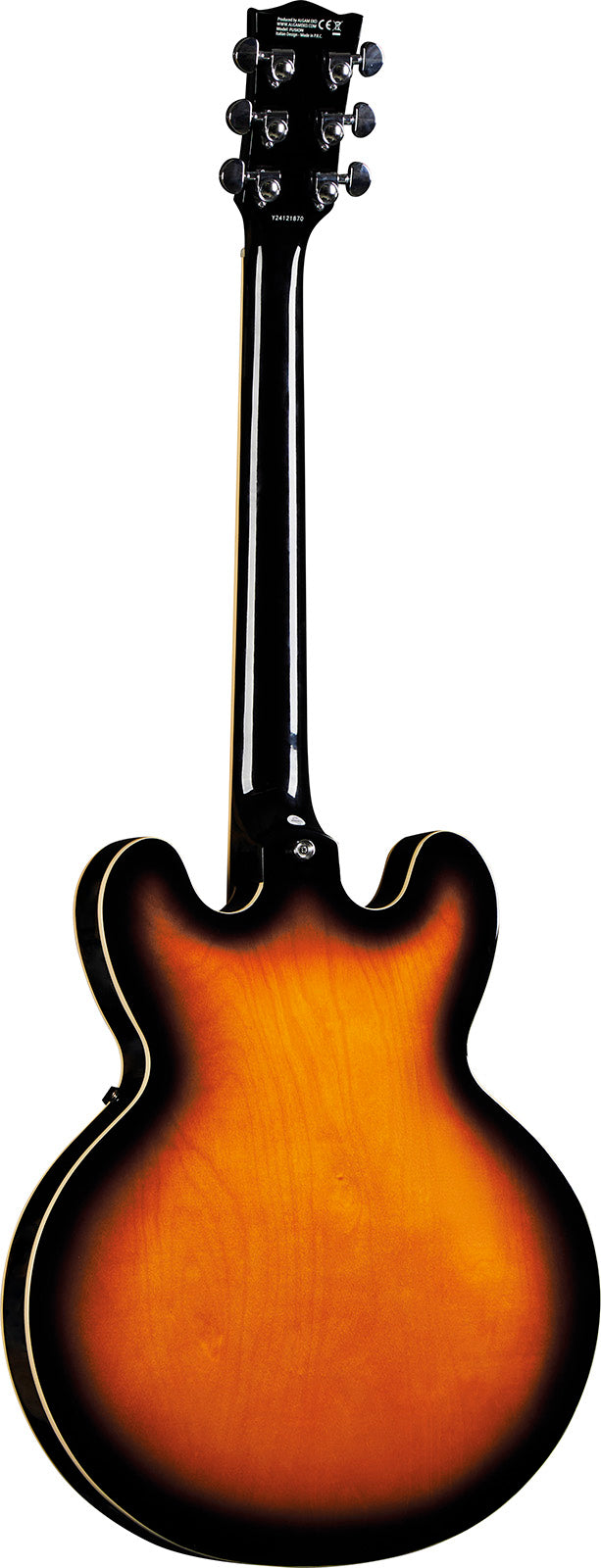 Fusion hollowbody double cut Sunburst